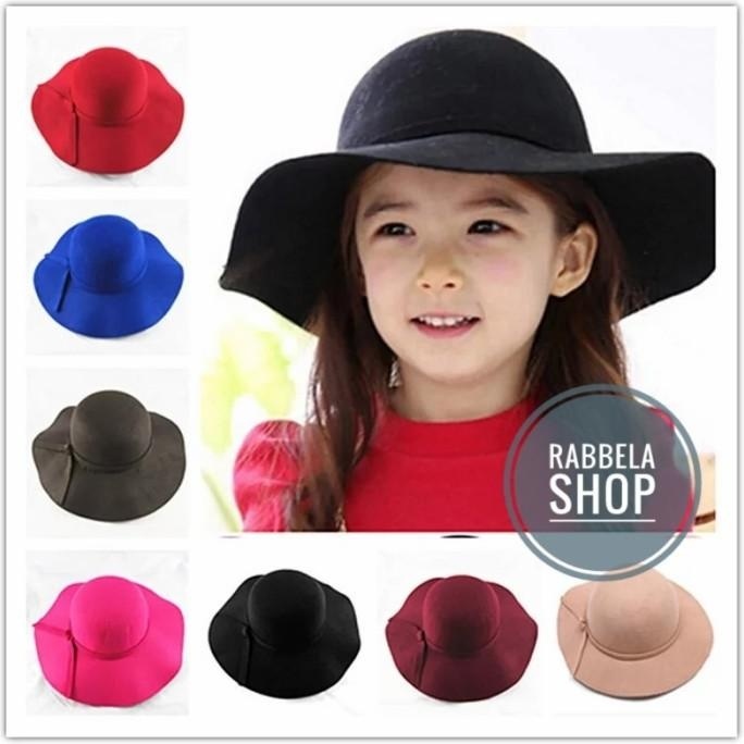 READY STOCK TOPI FLOPPY HAT ANAK,FLOPPY HAT, TOPI LEBAR ANAK BAHAN WOLL IMPORT !!!!!
