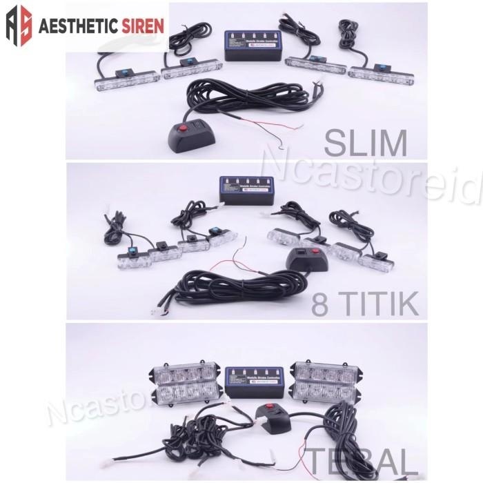 Strobo Grill Satpol Pp Hijau Berkualitas Terang Dan Bergaransi