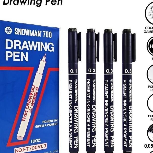 

Drawing Snowman Ft-700 0.1~ 0.8 (1Pak/12Pcs)