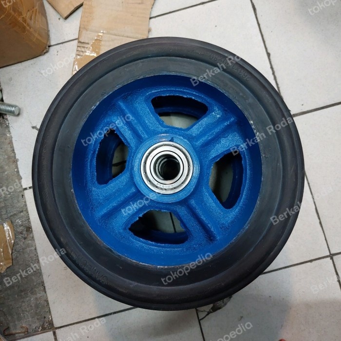 Roda Lori / Roda Troli 10 inch Jari Jari Besi Untuk Lori 1000 kg