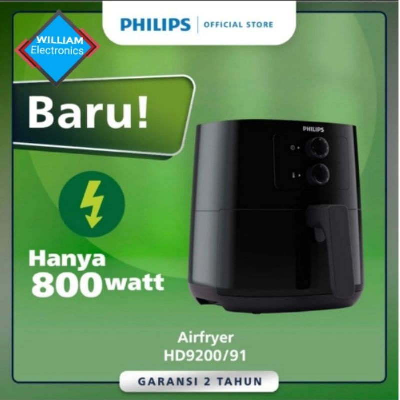 Philips LOW WATT Air Fryer HD9200/91 - 800 Watt - Regular
