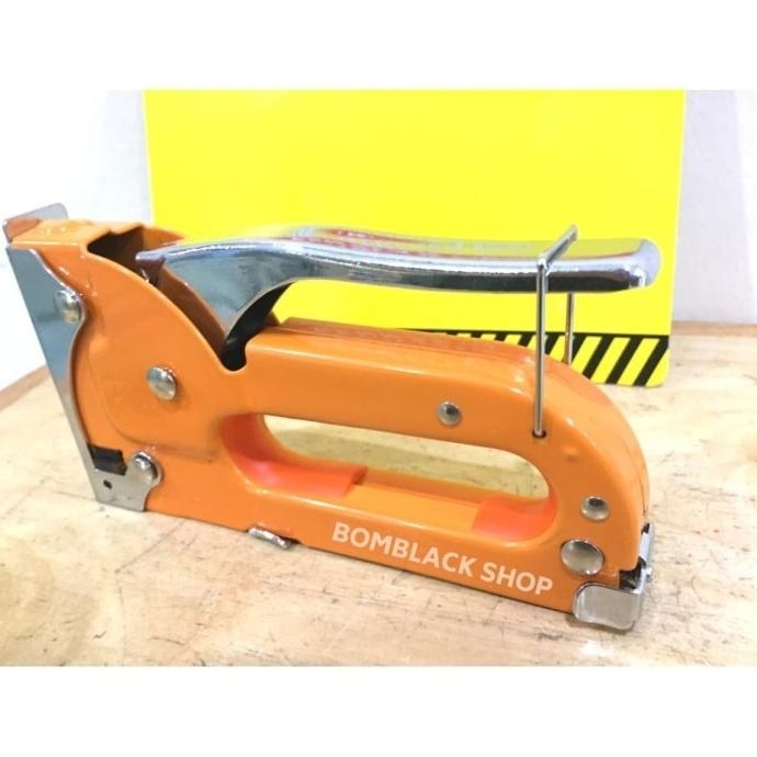 

Stapler KENMASTER Staples Steples Tembak Jok Motor Tacker Oren