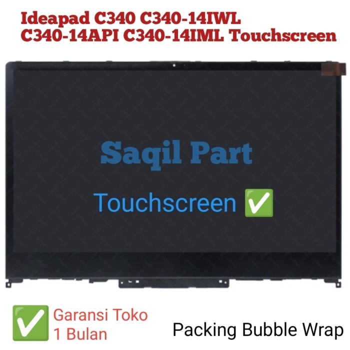 lcd LED layar touchscreen Lenovo Ideapad C340 C340-14API C340-14IWL