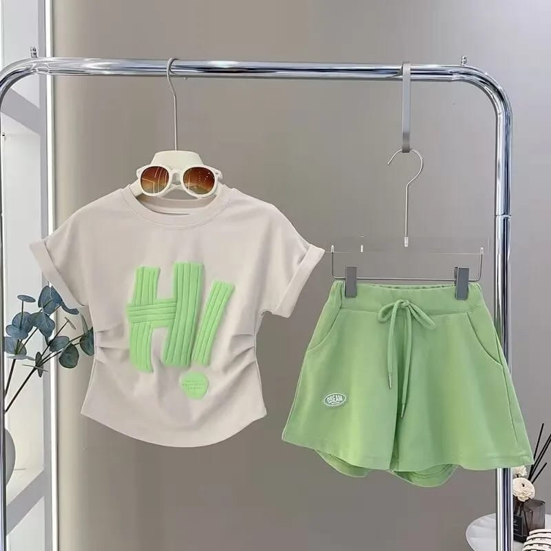 Setelan Anak Perempuan 2023 4 5 Thn  12 Tahun Oneset 7 8 Cewek Umur 10 Prmpuan Baju Lebaran 2024 Ata
