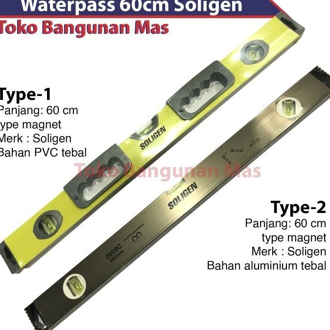 

READY STOCK WATERPASS MAGNET SOLIGEN 60 CM / WATERPAS PENGGARIS 18" 60 CM SOLIGEN !!!!!