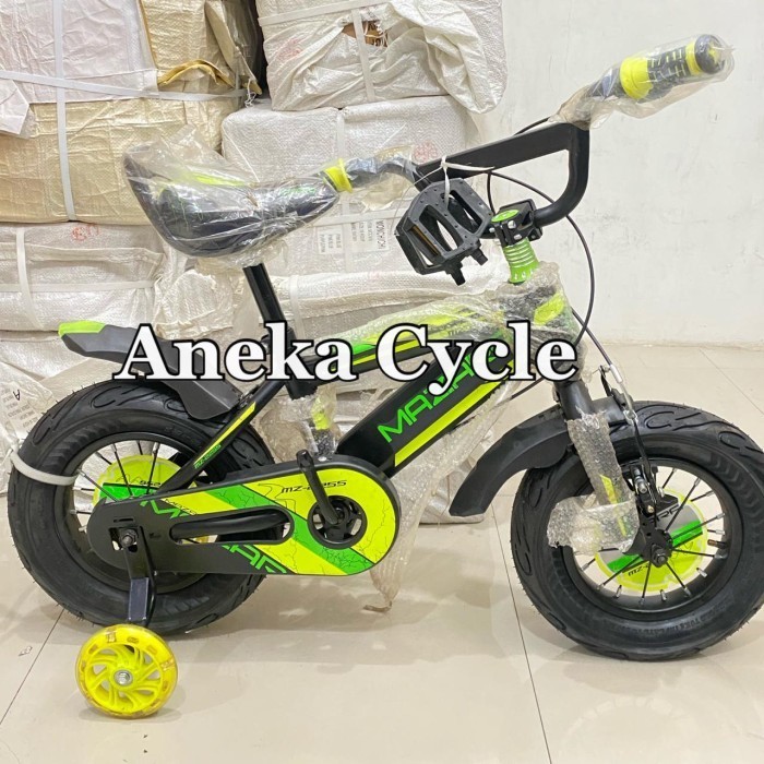 [Original] Sepeda Anak Roda Empat Cowok Bmx Mazara 12 Ban Jumbo Diskon