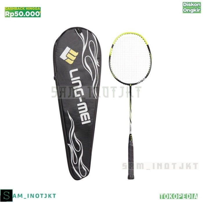 [Original] Tb Raket Carbon Fiber Badminton Racket Original For Profesional Diskon