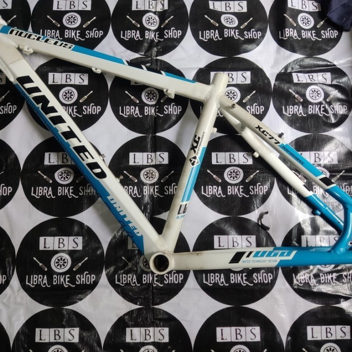 ✅New Only Frame United 26 Nucleus Xc77 Xc-77 Biru Putih Disc Brake Limited