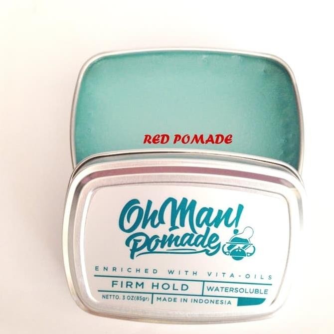 POMADE OH MAN NUTRI BLUE FIRM HOLD WATERBASED + FREE SISIR