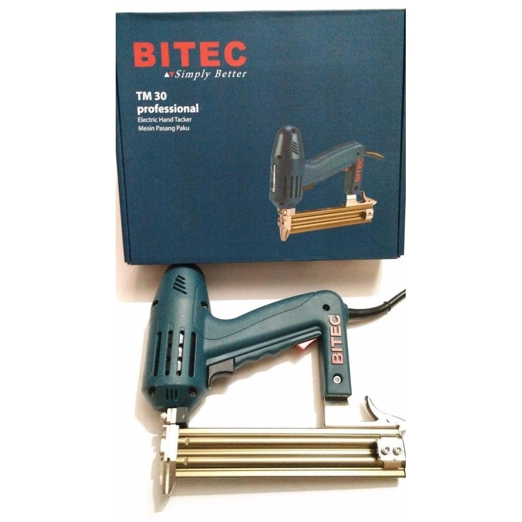 

Gun Nailer TM30 BITEC Staples I / Mesin Paku Tembak Listrik nail gun