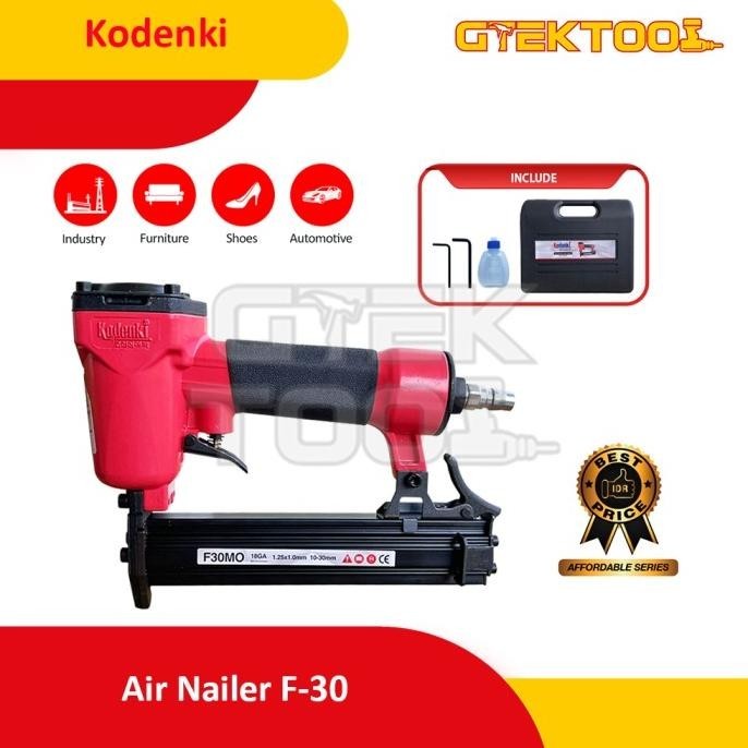 

TERBARU - Kodenki Mesin Paku Tembak Lurus F30 Staples Angin Air Nailer Gun F-30