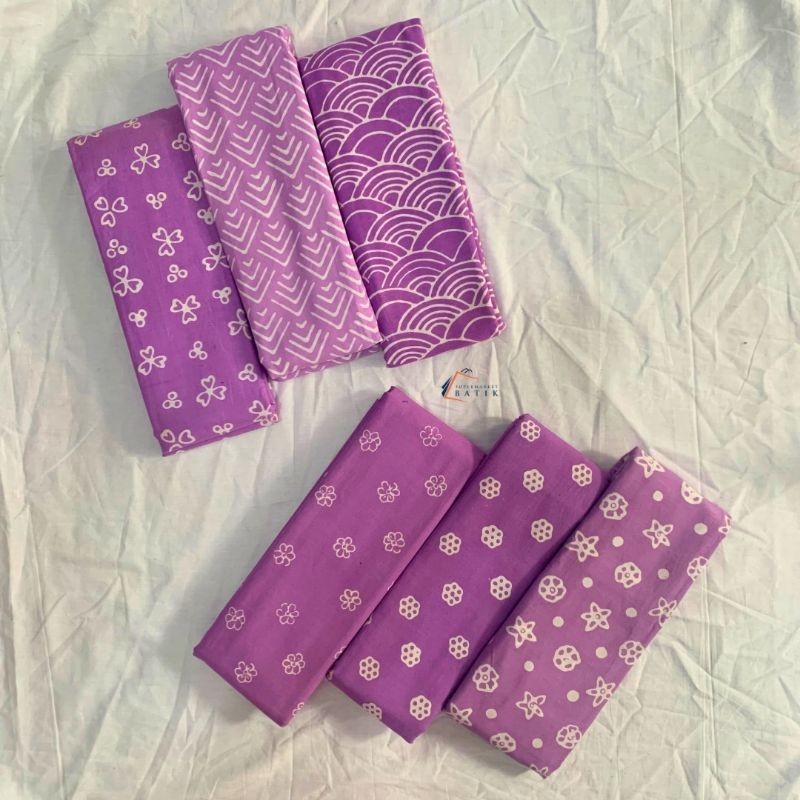 Kain Batik - Batik Cap - Batik Garutan - Batik Modern - Batik Motif Lilac Series