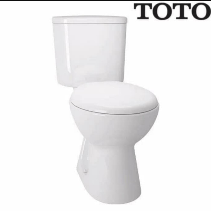 ✅Original Closet Duduk Toto Cw 633 Komplit Set Tinggal Pasang  Tc 505 W Terbaru