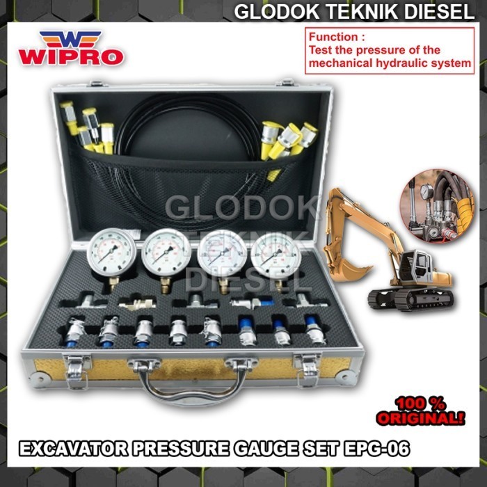 ✅Original Wipro Hydraulic Excavator Pressure Gauge Set Kit Epg-06 Epg06 Original Terbaru