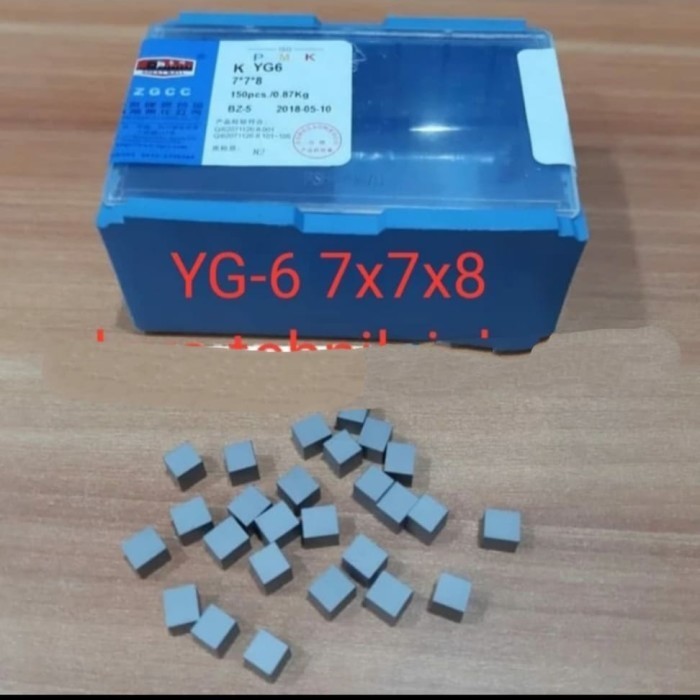 ✅Ready Mata Widia 7X7X8 Yg6-Mata Pahat Widia Terbatas