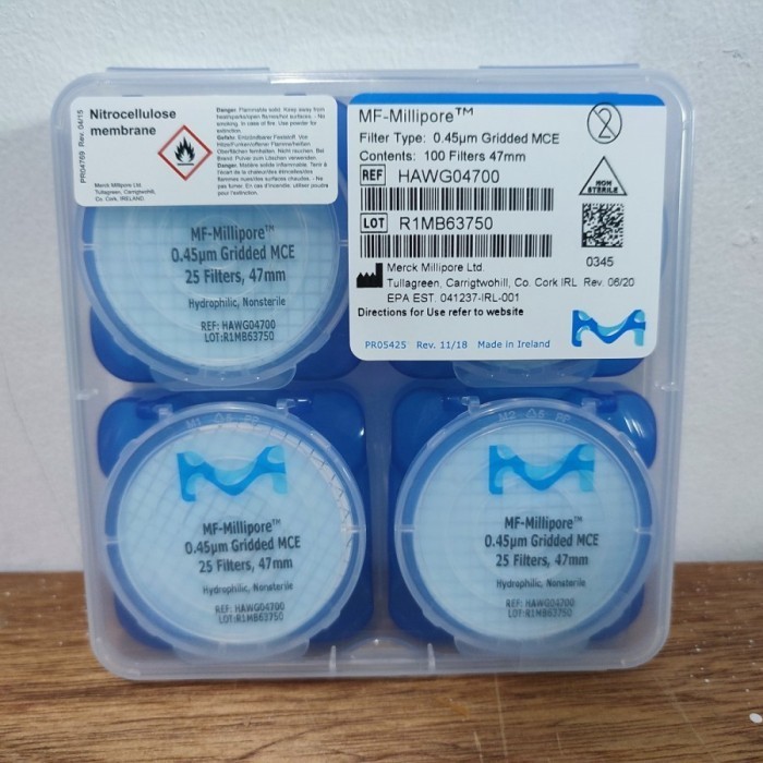 ✅Termurah Mce Membrane Cellulose Filter 47Mm 0.45Um Hawg04700 Mf Millipore Limited