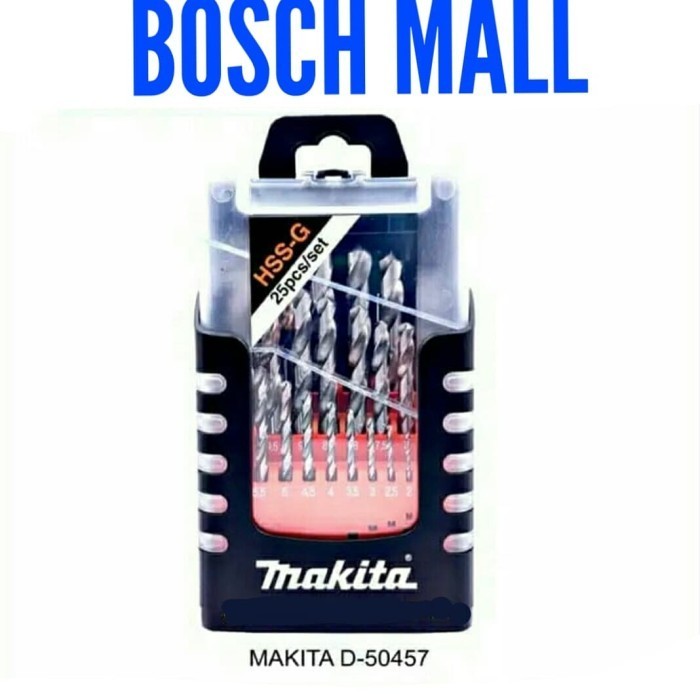 ✨New Mata Bor Besi Hss Set 1Mm - 13Mm Isi 25 Pcs Makita Drill Bit D-50457 Terbatas