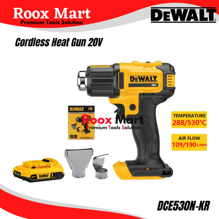✨New Ori Cordless Heat Gun Dewalt Dce530N Alat Pemanas Dce530 Diskon