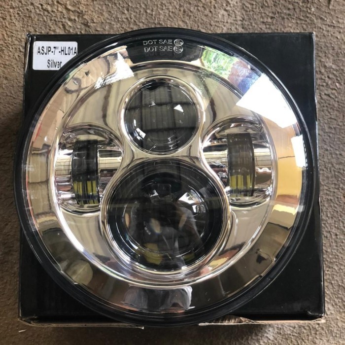 [Ori] Lampu Daymaker 7 Inch Untuk Harley Chrome Terbatas