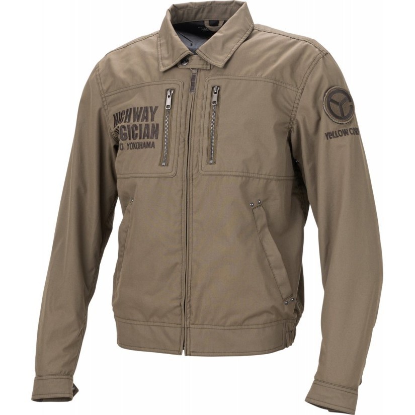 [New] Yellow Corn Yb-2100 Drill Khakil Riding Jacket Original 2022 Berkualitas