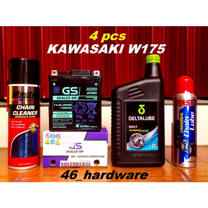 [Original] Aki Gs Sealed Mf Gtz8V 12V 7.4Ah Deltalube Daily Chain Kawasaki W175 Limited