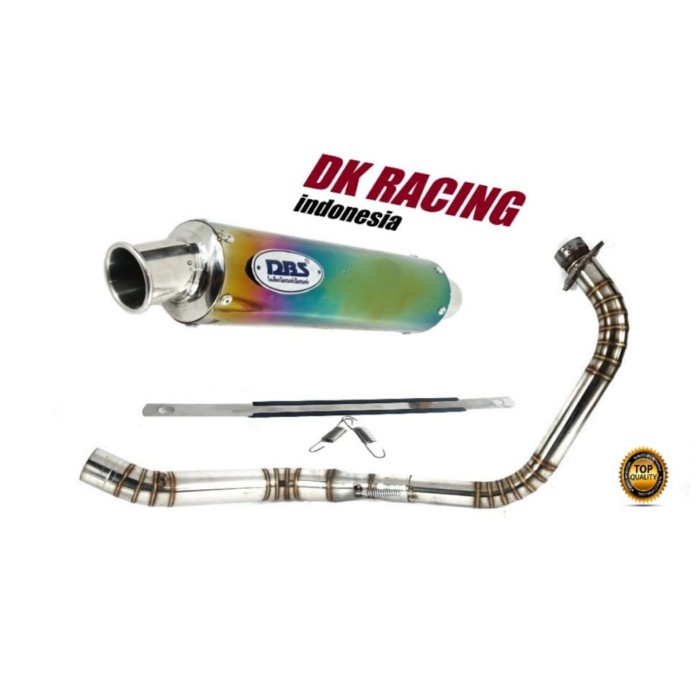 [Original] Knalpot Racing Yamaha New Vixion Dbs Thailand Rainbow Full Cacing Terbatas