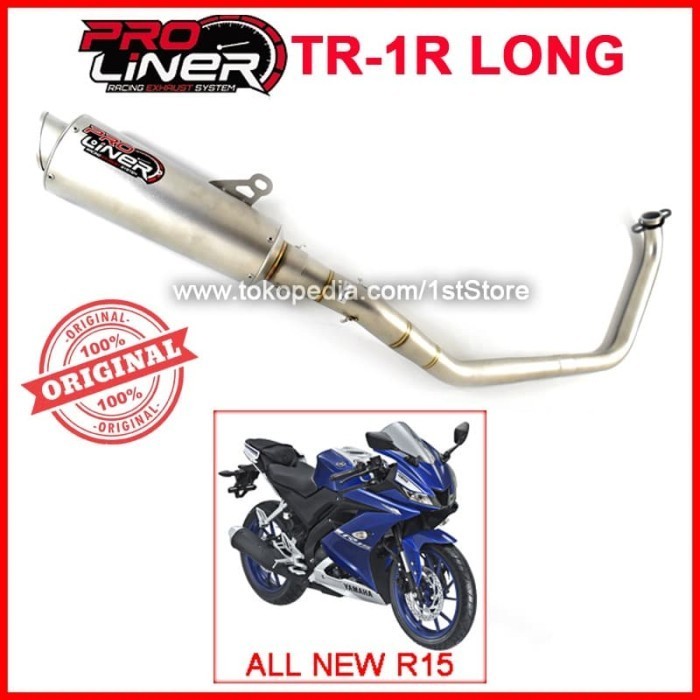 [Original] Knalpot Proliner Tr1 Long All New R15 Vva V3 Tabung Besar Original 155 Terbatas