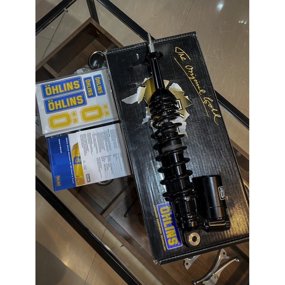 [Ori] Shock Tabung Ohlins Black Edition Rear Vespa Terbaru