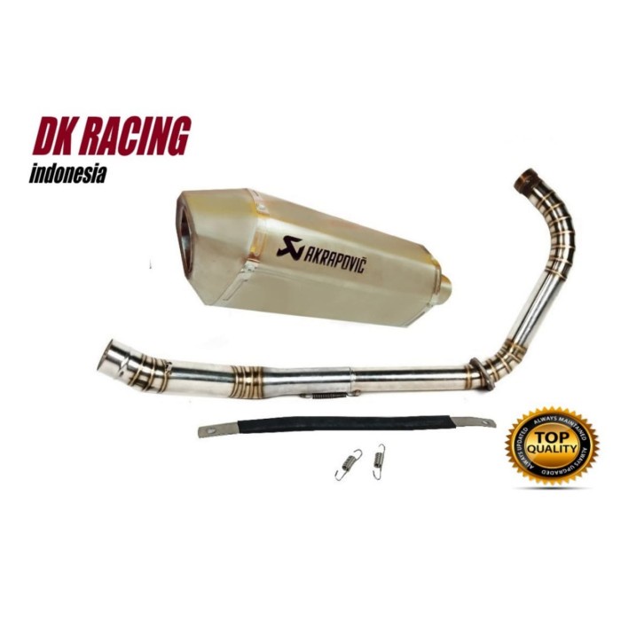 [Original] Knalpot Racing Yamaha All New R15 V3 Akrapovic Layang Full Cacing Limited