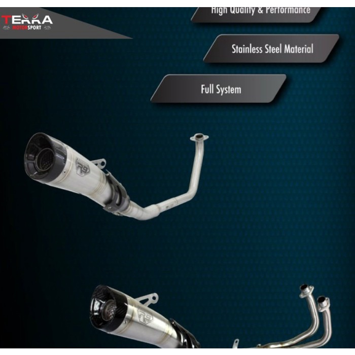 [Original] Knalpot R9 H2 Stainless Yamaha Mx King Bebek 150Cc Terbatas