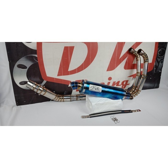 [Original] Exhaust Knalpot Racing Kawasaki Ninja Fi 250 Pdk Blueomont Berkualitas