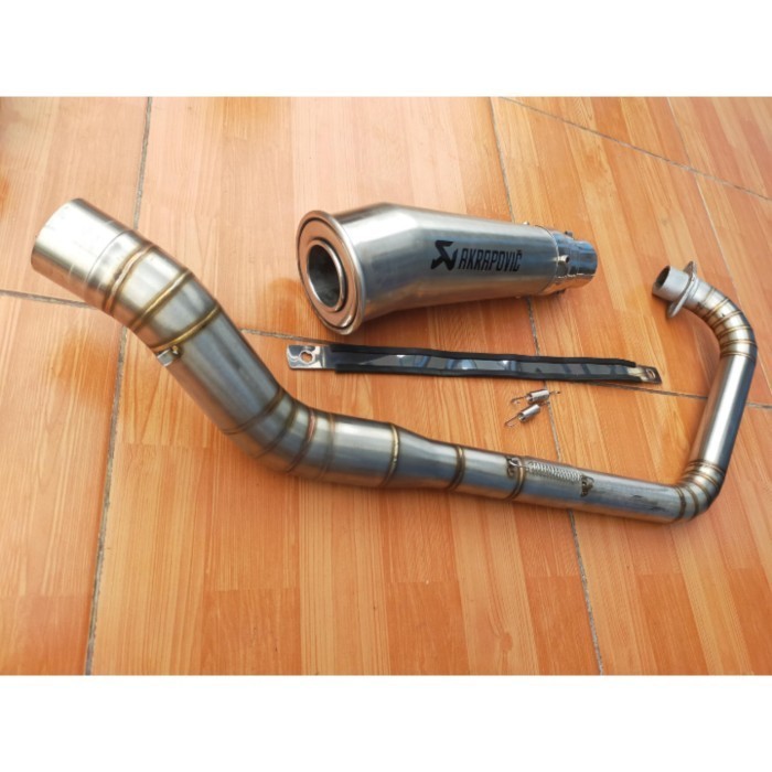 [Original] Knalpot Fulcacing Cbr Cbu Cbr 150 Facelift Akrapovic Megaphone Titan 1 Berkualitas