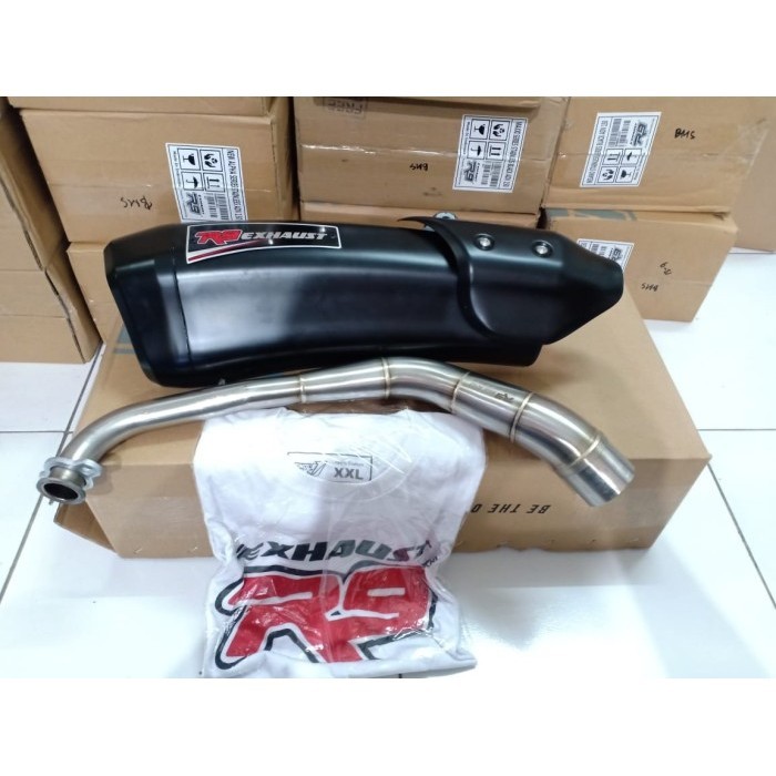[Original] Knalpot R9 Aerox Maxxi Stainless Black Knalpot Aerox R9 Original Limited
