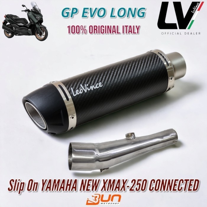 [Original] Leovince Gp Corsa Evo Long Original Slip On New Xmax 250 Connected Terbaru
