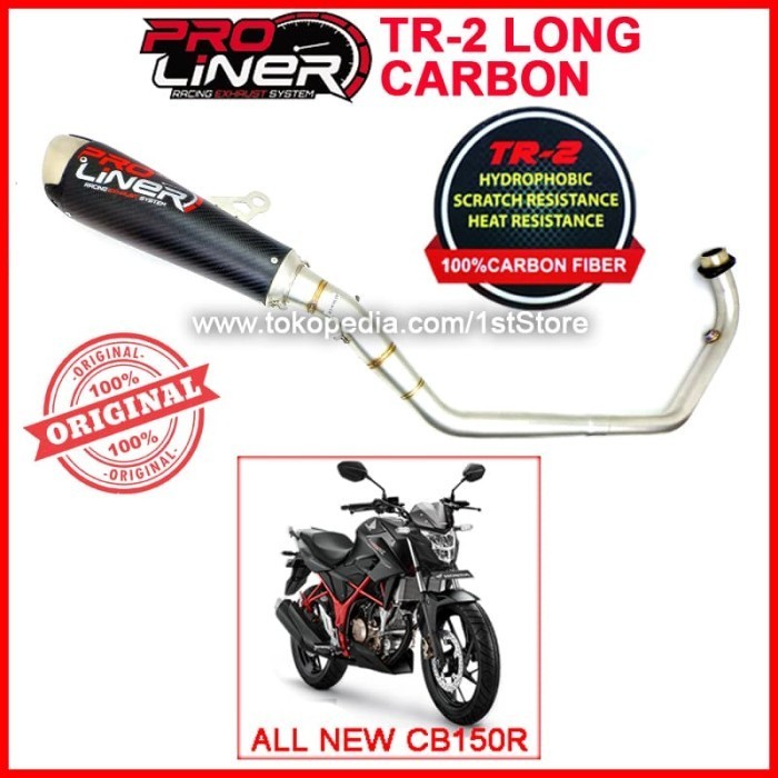 [Original] Original Proliner Tr 2 Carbon Long All New Cb150R Knalpot Cb 150R Led Berkualitas