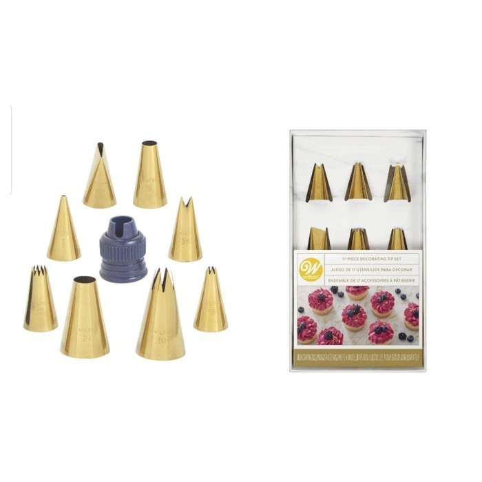 

[New Ori] Poduk Exlucive Wilton Gold Series 8 Spuit 1 Konektor Piping Tip Spuit Limited