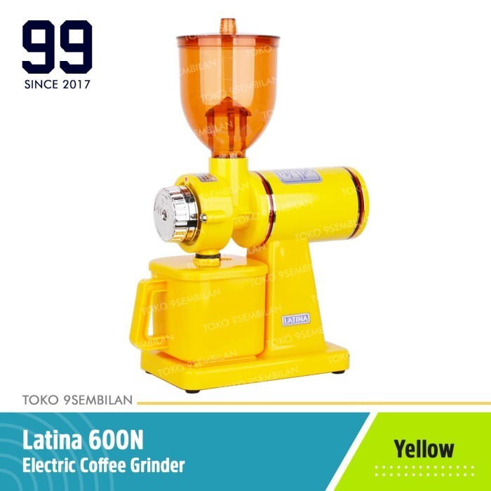 [New Ori] Latina 600N Yellow Electric Coffee Mill Grinder Gilingan Kopi Elektrik Diskon