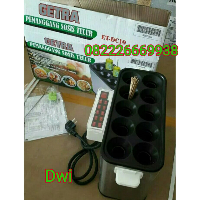 [New Ori] Mesin Pembuat Sosis Telur/Sostel/Egg Roll Listrik 10 Lubang Getra Terbatas