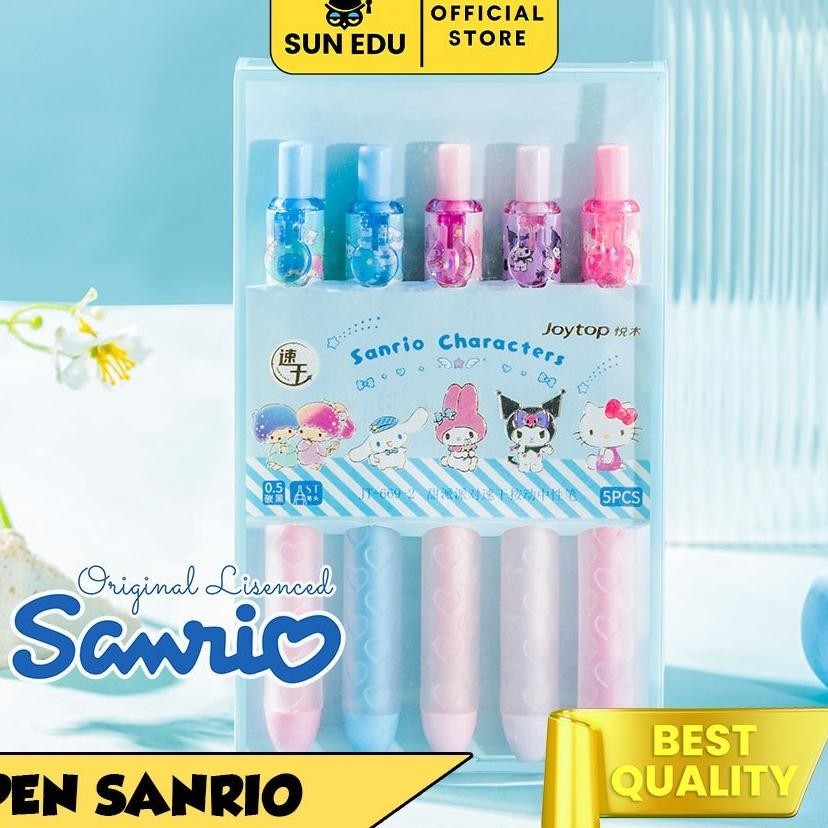 

5 Pcs Pul Set Sanrio 0.5Mm St/ Gell Mekanik Hitam