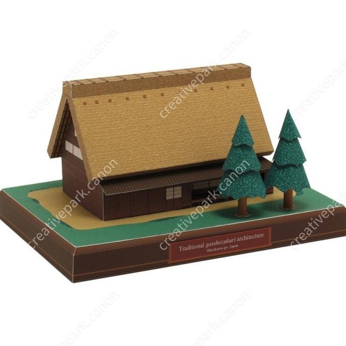 

Papercraft DIY Miniatur Rumah Tradisional Jepang