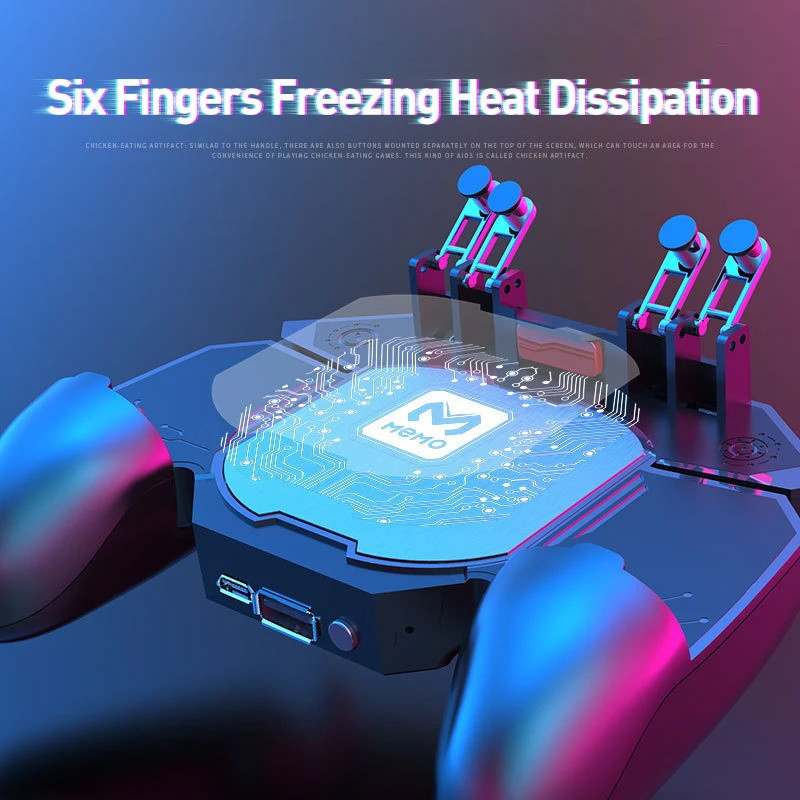 [LIMITED QUALITY] MeMo DL88 Gamepad Cooler 6 Fingerplay Pendingin HP Gamepad
