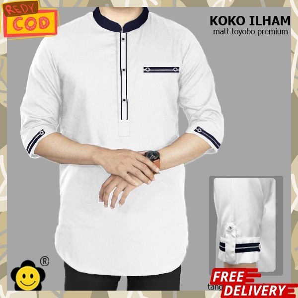 Baju Koko Pria Dwasa Buju Kemeja Koko Pria Baju Pakaian Muslim Cowok Baju Kokoh Branded Murah Baju M