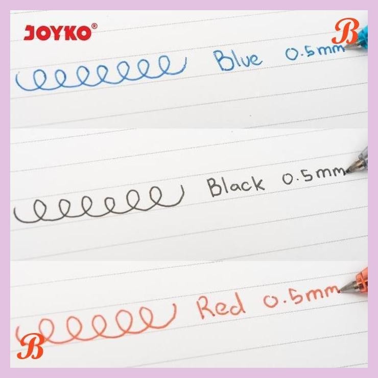 

| KG | JOYKO GEL PEN QGEL PULPEN JOYKO CETEK Q-GEL HITAM BIRU MERAH GP-265