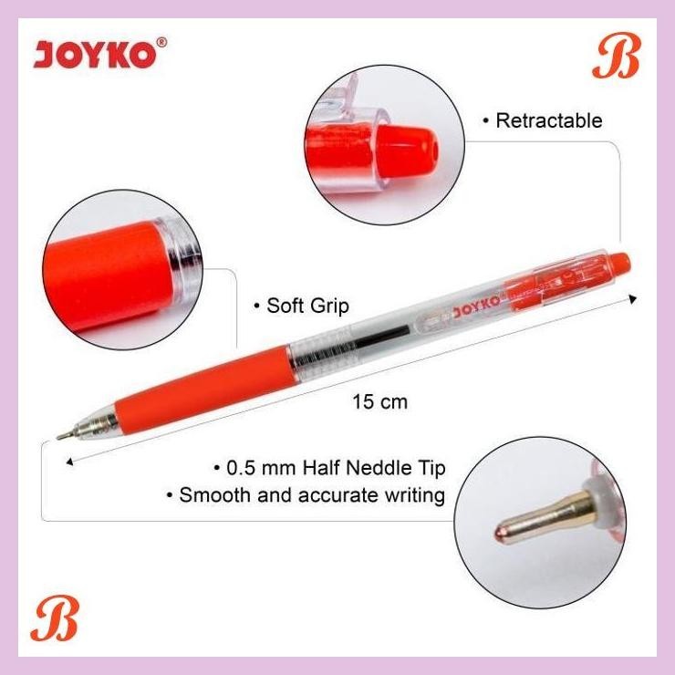 

| KG | JOYKO COLOUR BALL PEN SET 8 COLOURS PULPEN WARNA JOYKO CETEK BPC-253