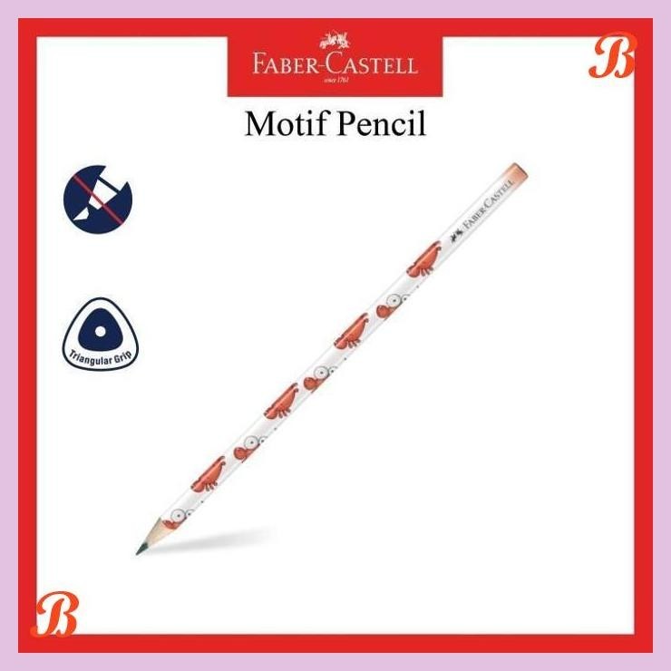 

| KG | FABER CASTEL TRIANGULAR PENCIL 2B PENSIL KAYU FABER SEGITIGA ANIMAL