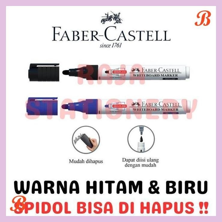 

| KG | FABER CASTELL WHITEBOARD MARKER SPIDOL PAPAN TULIS BISA DI HAPUS