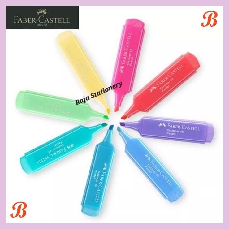 

| KG | FABER CASTELL HIGHLIGHTER TEXTLINER PASTEL COLOURS PENANDA PASTEL