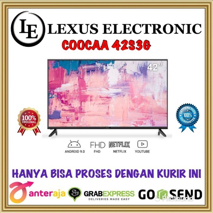 [New] Coocaa Led Smart Tv 42 Inch  42S3G  Cooca Android Tv Limited