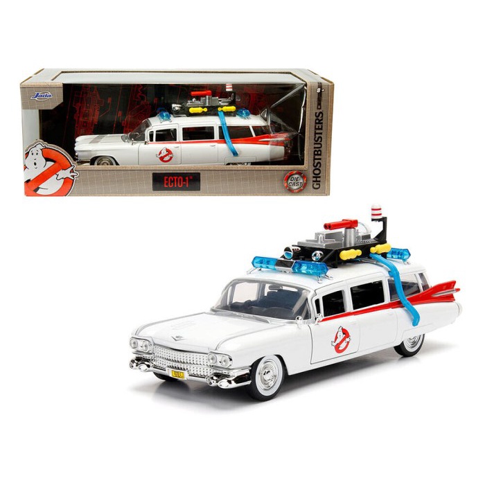 [Original] 99731 Jada 1/24 Cadillac Ambulance Ghostbusters Ecto-1 Diecast Model Diskon