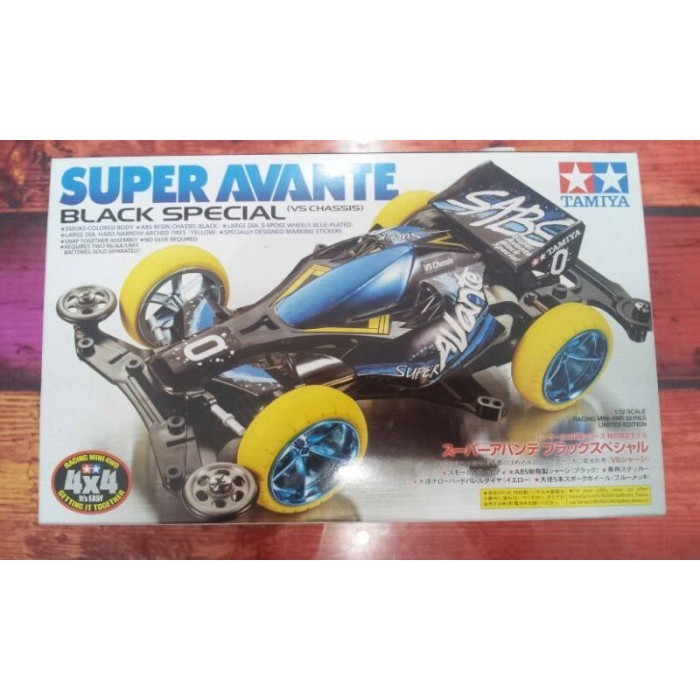 [Original] Tamiya Mini 4Wd Super Avante Black Special Terbaru